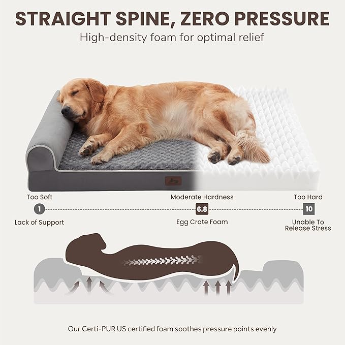 Large Dog Beds Large Sized Dogs 45x35x7 Inch, Orthopedic XXL XL Dog Bed - Image 2