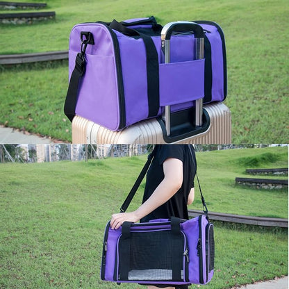 Soft Sided Carrier for Small Medium Cats Dogs, TSA Airline Approved Collapsible - Image 6