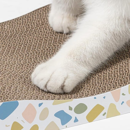 Cat Scratcher, Curved Scratch Pad, Durable Corrugated Cardboard Scratching Board - Image 8