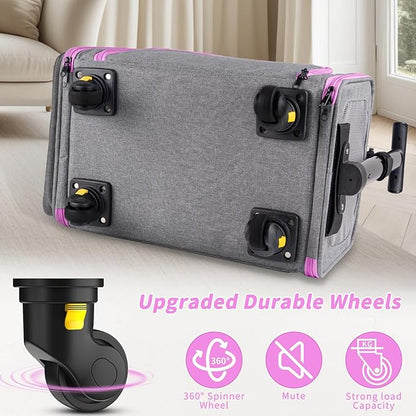 Rolling Pet Carrier with Detachable Wheels - Image 4