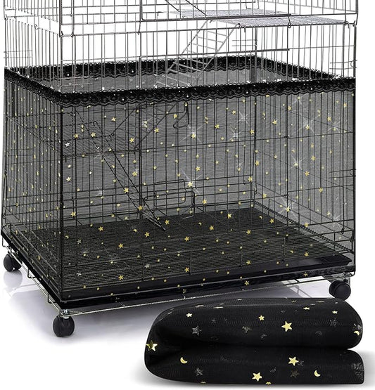 Shappy Large Bird Cage Birdcage Nylon Mesh Net Cover Seed Feather Catcher by Shappy
