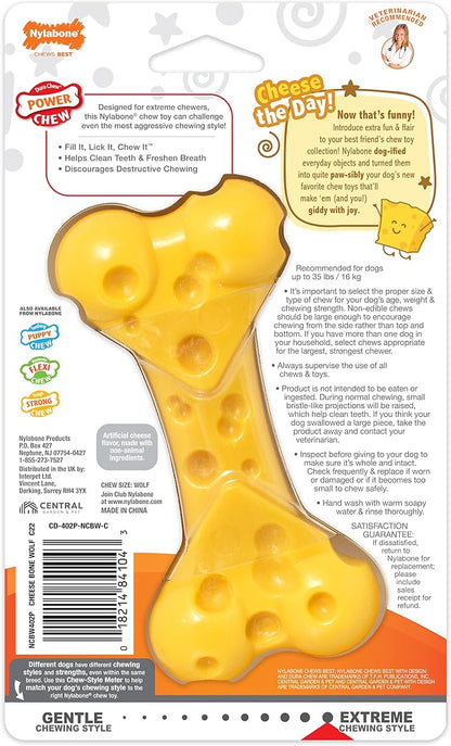 Nylabone Cheese Bone Power Chew Toy - Image 12