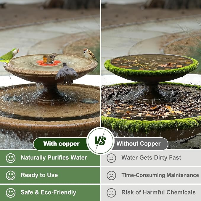 Bird Bath Purification Disk, 99.99% Pure Copper Disc - Image 2
