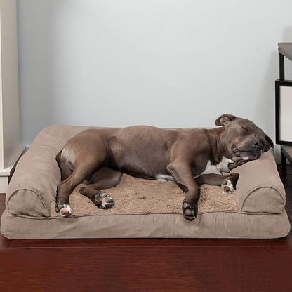 Furhaven Orthopedic Dog Bed for Large/Medium Dogs w/ Removable Bolsters & - Image 3