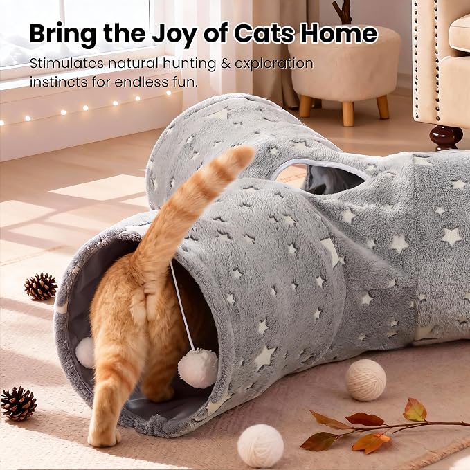 Tempcore 3-Way Collapsible Cat Tunnel Toy - Image 7