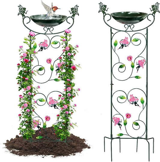 HONGLAND 36.5" Metal Bird Bath by HONGLAND