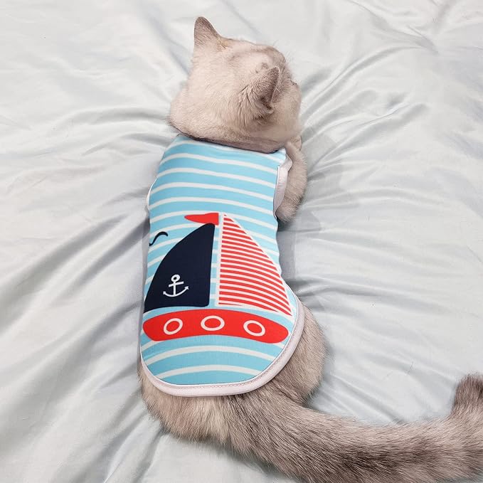 4Pcs Dog & Cat Shirts - Image 5