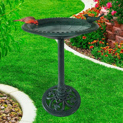 BACKYARD EXPRESSIONS PATIO · HOME · GARDEN 915025-NM Outdoor Garden Bird Bath- - Image 4