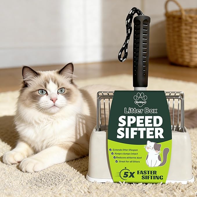 Efficient Metal Cat Litter Scoop- Stainless Steel Cat Litter Scooper - Image 2