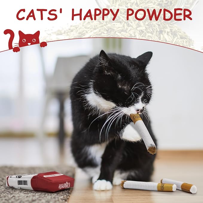 Nocciola 3 Pack Catnip Toys for Cats, Funny Cat Toys Filled - Image 4