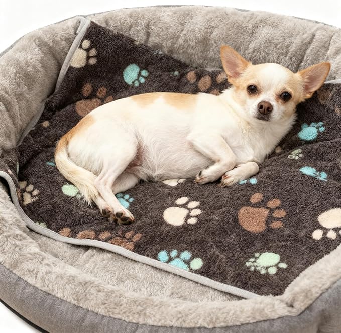 12 Pcs Small Dog Blanket Fleece Puppy Blankets Washable Pet Blankets - Image 2