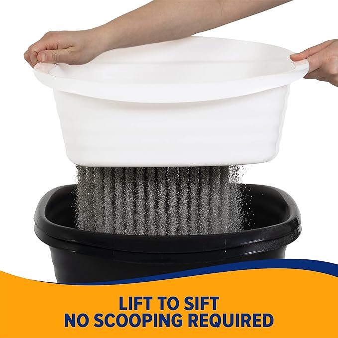 Arm & Hammer Large Sifting Litter Box Scoop Free Cat Litter Tray - Image 5