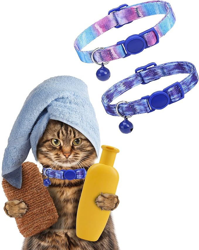 SOLMOONY Cute Cat Collar for Girl Boy, Colorful Breakaway Cat Collars - Image 6