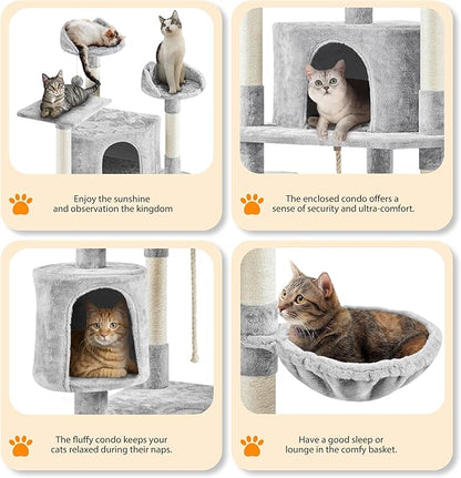 Yaheetech 79 inches Cat Tree Multi-Level Cat Tower - Image 3