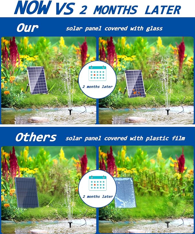 Biling 7.5W Solar Water Pump Outdoor, Solar Pond Pump Solar Fountain - Image 9