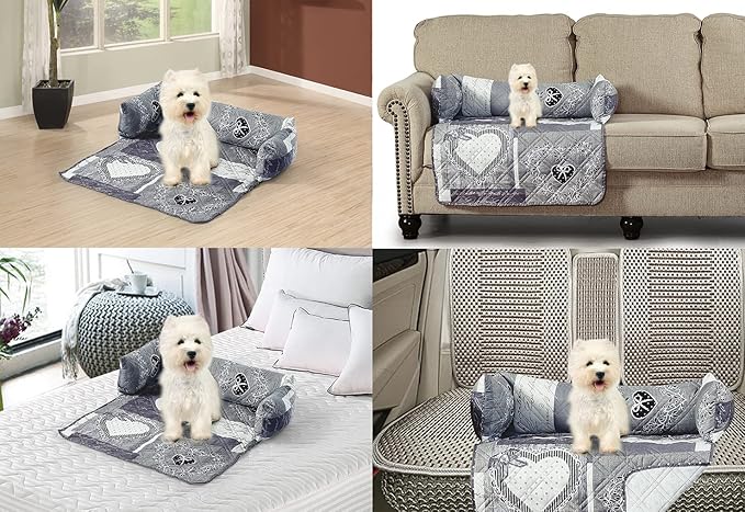Brilliant Sunshine Quilted Calming Dog Bed Mat, Removable Washable Cover - Image 7