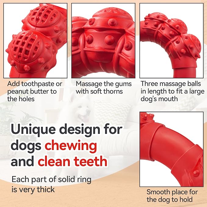 Indestructible Dog Chew Toys for Aggressive Chewers, Super Chewer Toys for - Image 4