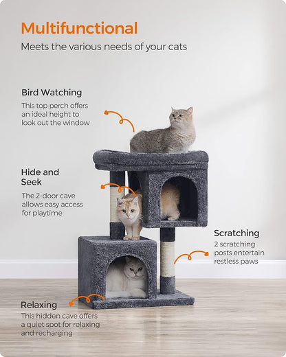 Feandrea Cat Tree, 29.1-Inch Cat Tower, Plush Condo - Image 5