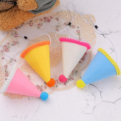 10 Pcs Dog Birthday Hat Set for Small Medium Dogs Cat Puppies, Mini Party Hat - Image 5