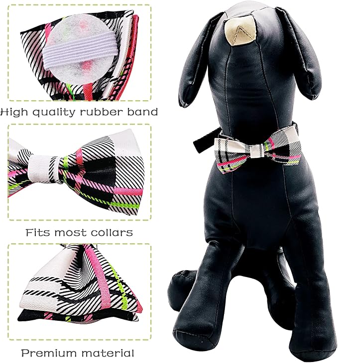 PET SHOW 10 Pack Small Dogs Collar Bowties Attachment Charms - Image 5
