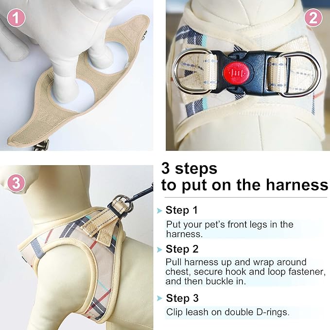 Dog Harness Step-in Breathable Puppy Cat Dog Vest Harnesses - Image 6