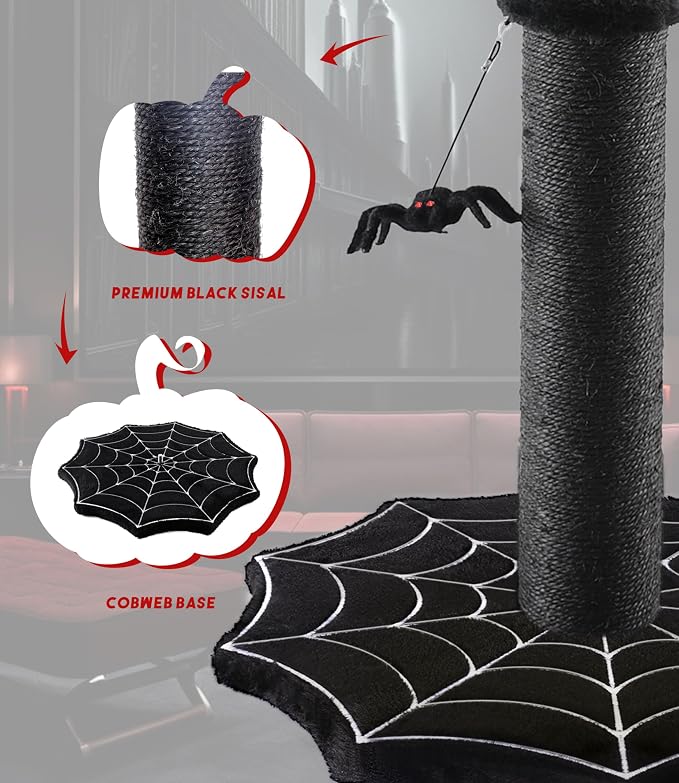 Gothic Cat Scratching Post - Image 3