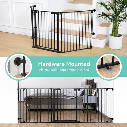 COMOMY 80" Extra Wide Baby Gate, Dog Gate - Image 2