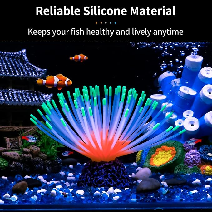 Uniclife Aquarium Imitative Green Sea Urchin Ball Artificial Silicone Ornament - Image 2