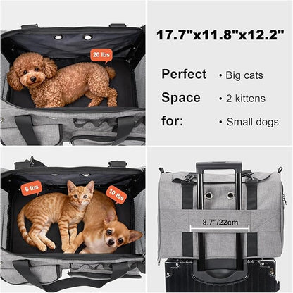 Ownpets TSA Airline Approved Large Pet Carrier, Soft Sided Cat Dog Carrier - Image 9