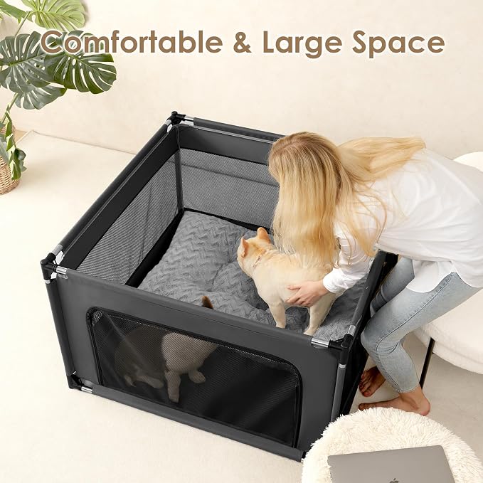 EHEYCIGA 42x42x26 Inches Puppy Playpen Without Top Cover - Image 6