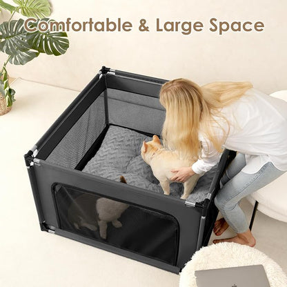 EHEYCIGA 42x42x26 Inches Puppy Playpen Without Top Cover - Image 6