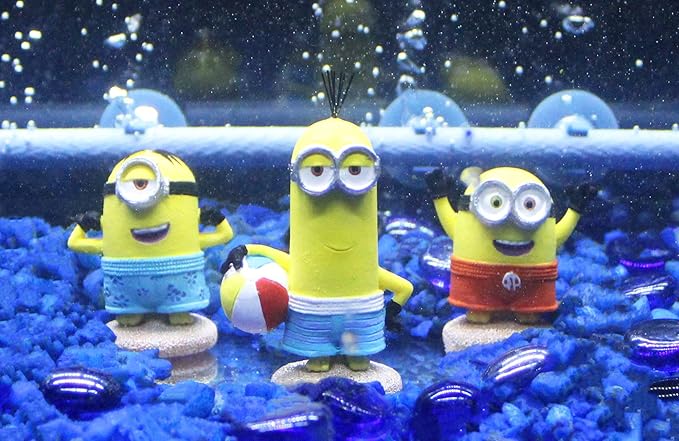 Penn-Plax Minions Officially Licensed 3-Piece Aquarium Ornament Bundle – - Image 2