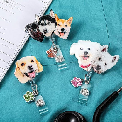 callie Personalized Pet Portrait Badge Reel - Image 4