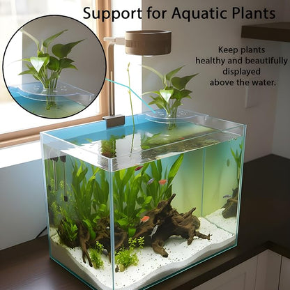 Aquarium Plant Holder for Rimless Fish Tank – 2 Pcs Corner Shelf for Fish Tank - Image 3