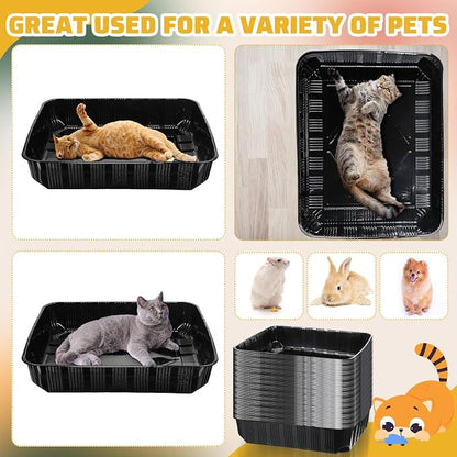 Zubebe 50 Pack Disposable Cat Litter Box - Image 4
