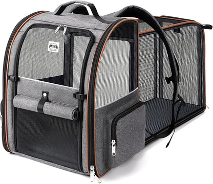 Lekebobor Cat Carrier Backpack, Expandable Pet Carrier by LEKEBOBOR