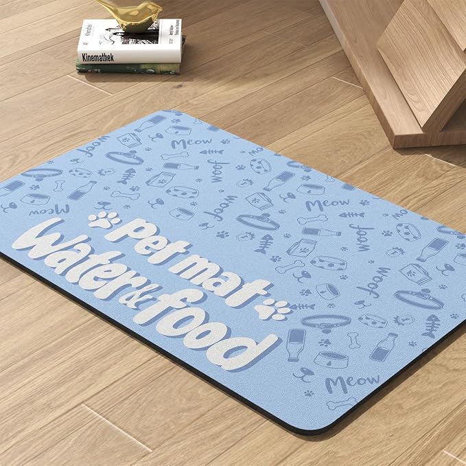 Pet Feeding Mat-Absorbent Dog Mat by PADOOR