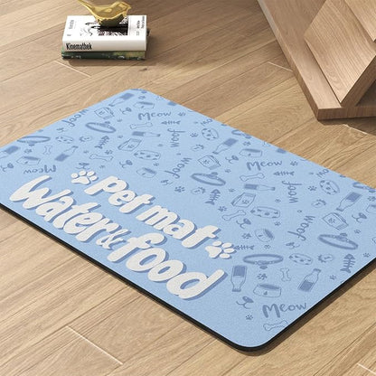 Pet Feeding Mat-Absorbent Dog Mat by PADOOR