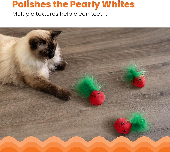 Catstages Strawbabies 3-Pack Catnip Cat Toys - Image 4