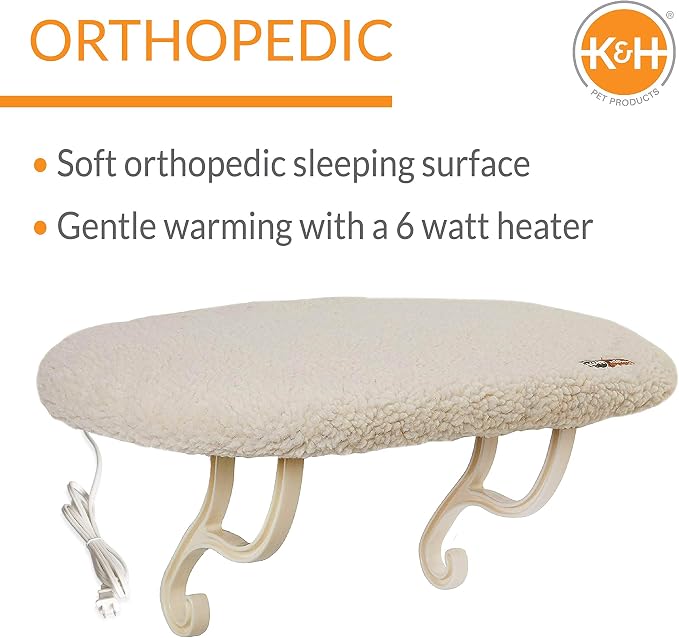 K&H Pet Products Kitty Sill Heated Cat Window Perch - Image 3