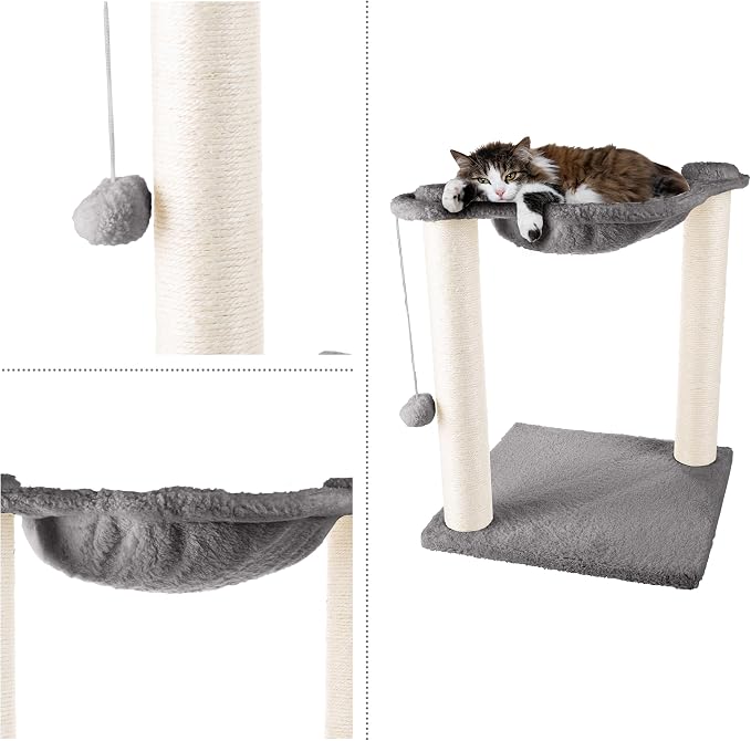 Cat Hammock with Scratching Posts - Image 3