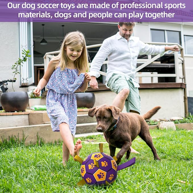 QDAN Dog Ropes Toys, Soccer Ball - Image 2
