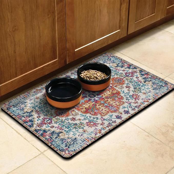 Pet Feeding Mat for Floors Waterproof Dog Mat for Food and Water Absorbent - Image 3