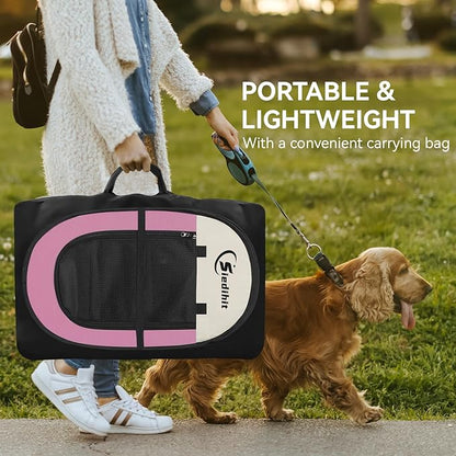 Pink Puppy Playpen for Middle Dog Cat, Dog Tent Crates Cage Indoor/Outdoor - Image 6