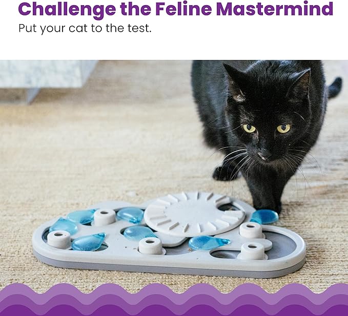 Catstages Nina Ottosson Rainy Day Puzzle & Play – Interactive Cat Puzzle Feeder - Image 2