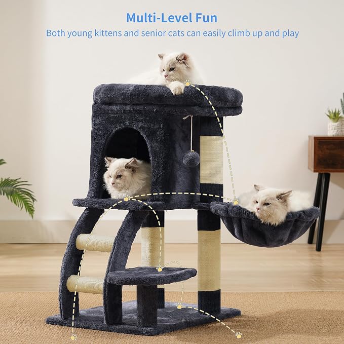 Heybly Cat Tree Tower, Cat condo - Image 2