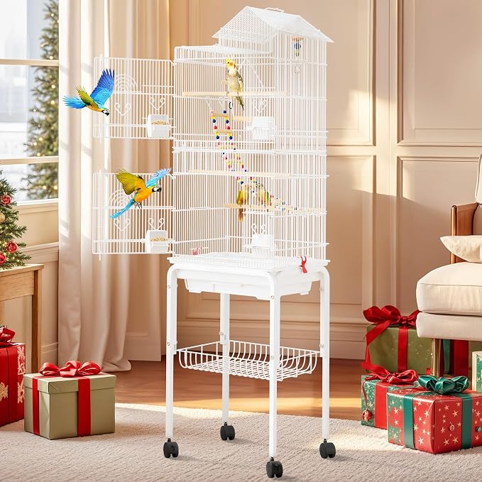 62-inch Metal Bird Cage: Spacious Bird Cage by DWVO