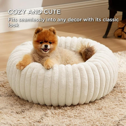 Bedsure ComfyFleece™ Donut Small Dog Bed - Image 4