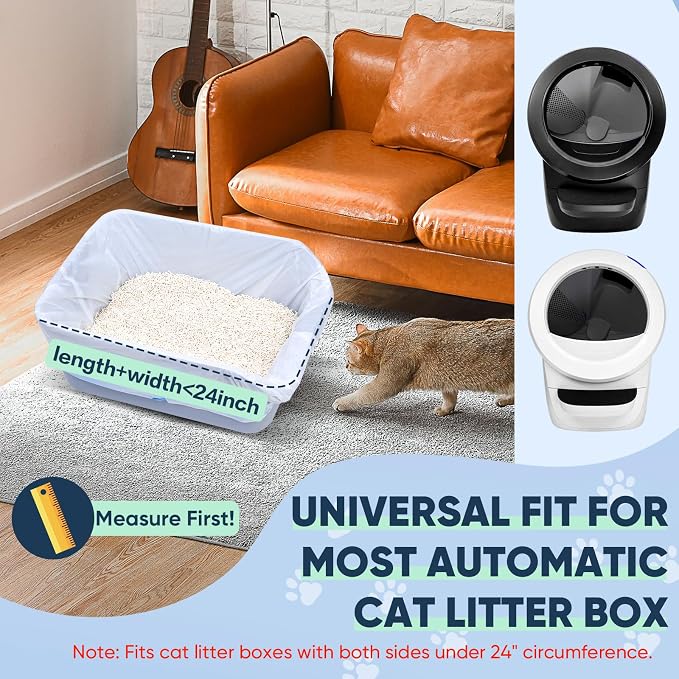 160 Count Cat Litter Box Liners Compatible - Image 3