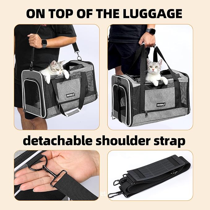 Cat Carrier Soft-Sided Travel Bag - Image 6
